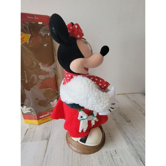 Santa's best Let's Twist Again Minnie Mouse animated motionette Xmas decor - Picture 6 of 13